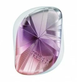 Brosse Compact Styler Smashed Holo Blue Tangle Teezer - Démêlage Facile et Style Élégant