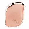 Tangle Teezer Sortie Brosse Rose Gold Blanc Luxe Compact Styler - Démêlage Facile et Rapide