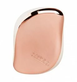 Tangle Teezer Sortie Brosse Rose Gold Blanc Luxe Compact Styler - Démêlage Facile et Rapide