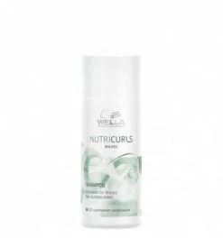 Shampooing Cheveux Ondulés Nutricurls Wella 50 Ml - Hydratation Intense